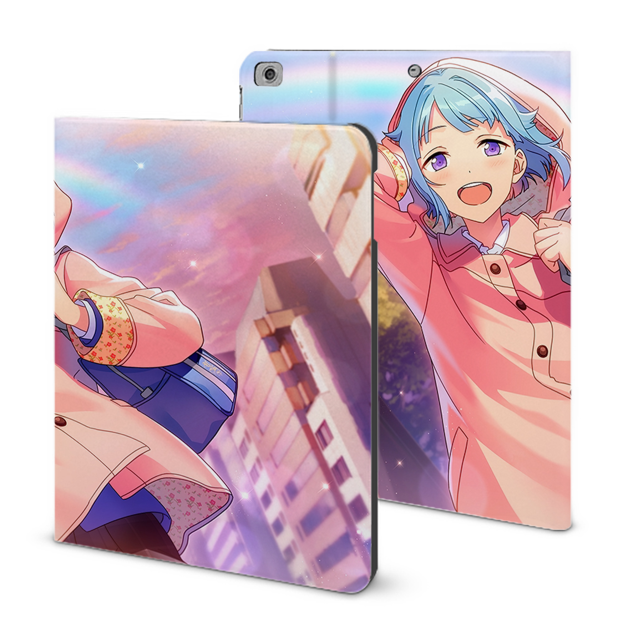 （画像用） あんさんぶるスターズ! Ensemble Stars IPad ケース ブック型 PUレザー TPU 耐衝撃 軽量 薄型 ペン収納なし 全面保護 IPad 各モデル対応